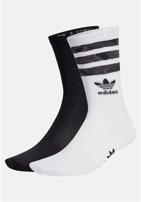 Black and white Camo socks for men and women ADIDAS ORIGINALS | IU0185.